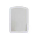Erias Home Designs Macau 16 In. W. x 22 In. H. White Framed Wall Mirror Image 1