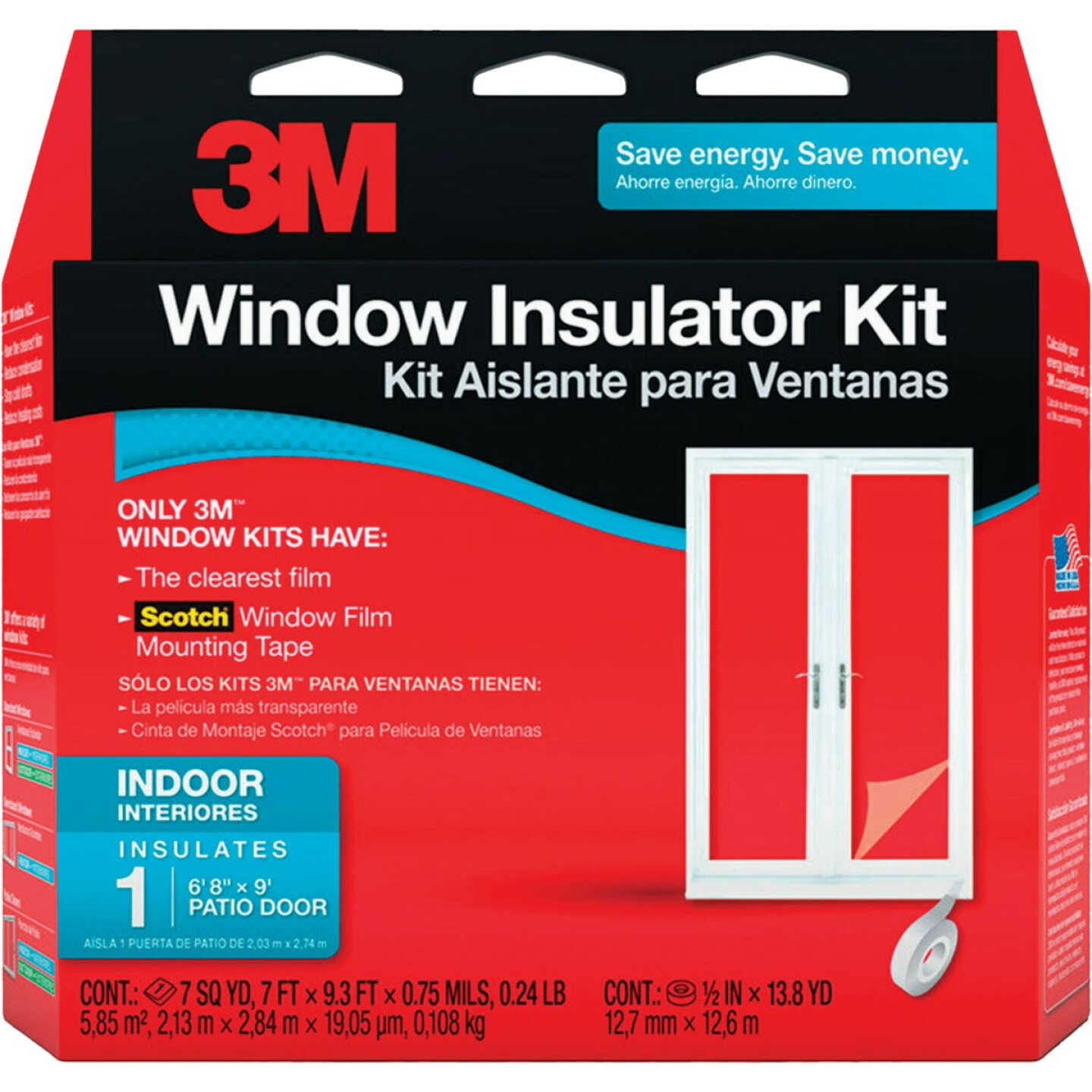 3M 84 In. x 112 In. Indoor Patio Door Window Insulation Kit Image 1