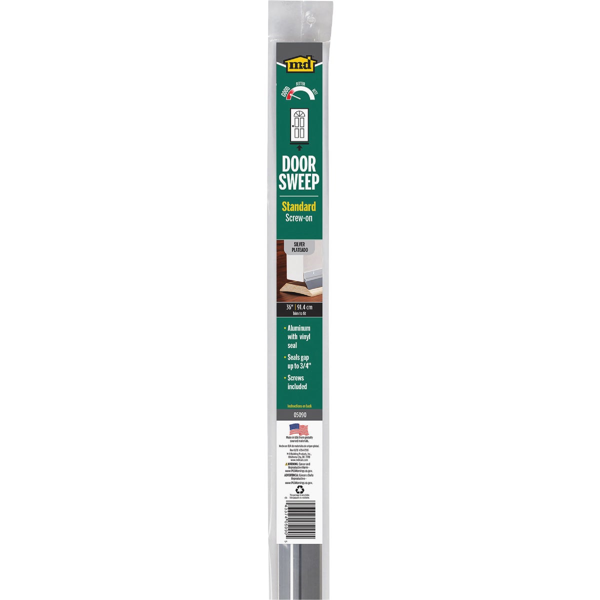 M-D Building Products 0.25 In. 36 In. Silver Door Sweep Image 6