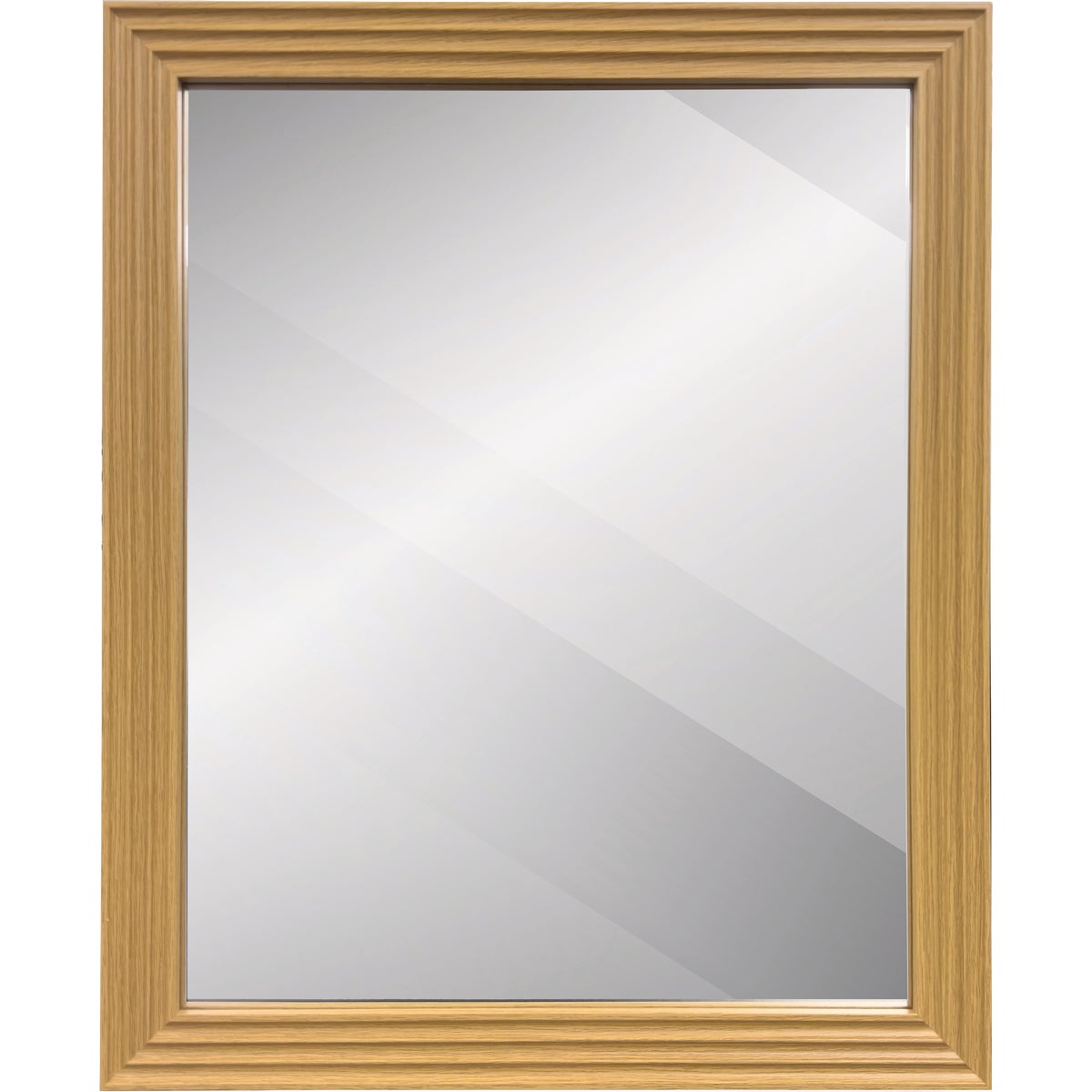 Renin Marion Square Natural 19 In. x 22 In. Fluted Frame Vanity Mirror