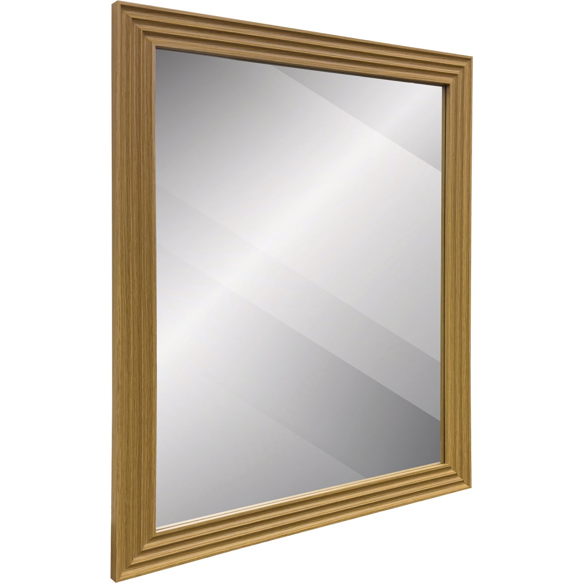 Renin Marion Square Natural 19 In. x 22 In. Fluted Frame Vanity Mirror Image 3