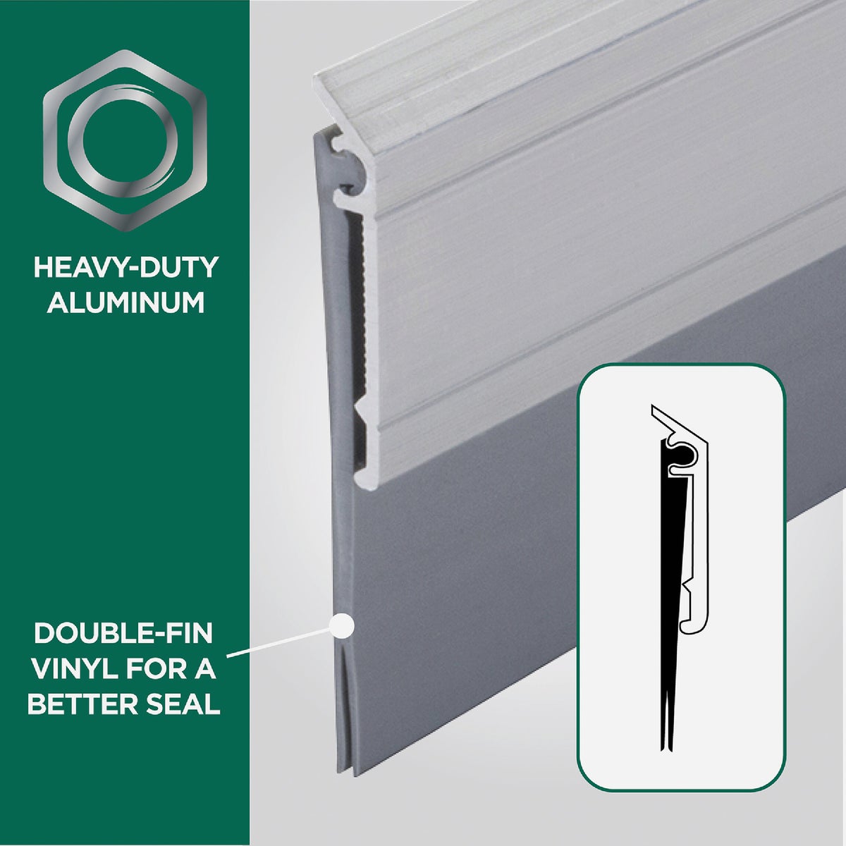 M-D Building Products 0.25 In. 48 In. Silver Door Sweep Image 4