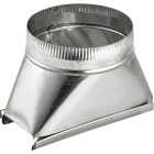 Lambro 3-1/4 In. x 10 In. to 6 In. Round Galvanized Steel Straight Stack Boot Image 1