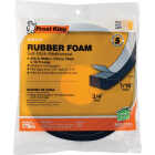 Frost King 3/4 In. W x 7/16 In. T x 10 Ft. L Black Rubber Foam Weatherstrip Tape Image 1