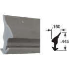 Prime-Line .160 x .445 x 200 Ft. Gray Vinyl Glass Retainer Spline Image 1