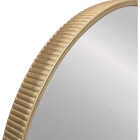 Renin Lodi Gold 20 In. x 30 In. Arched Fluted Outer Frame Vanity Mirror Image 4