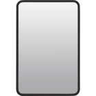 Zenna Home Designer Series Black 16 In. W x 24 In. H x 5 In. D Single Mirror Surface/Recess Mount Rectangle Medicine Cabinet Image 1