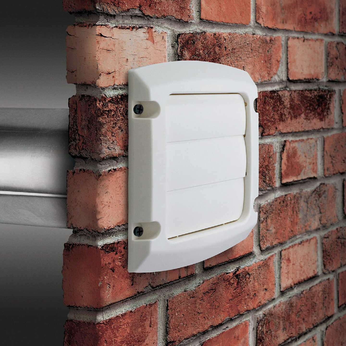 Dundas Jafine ProVent 4 In. White Louvered Dryer Vent Hood Image 2