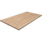 VT Industries CenterPointe 74 In. L x 39 In. D x 1.5 In. T Unfinished Hevea Wood Butcher Block Island Countertop with Square Edge Image 1