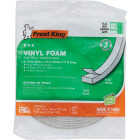 Frost King 1/4 In. Wide x 1/8 In. Thick x 17 Ft. Long Grey Vinyl Foam Weatherstrip Tape Image 2