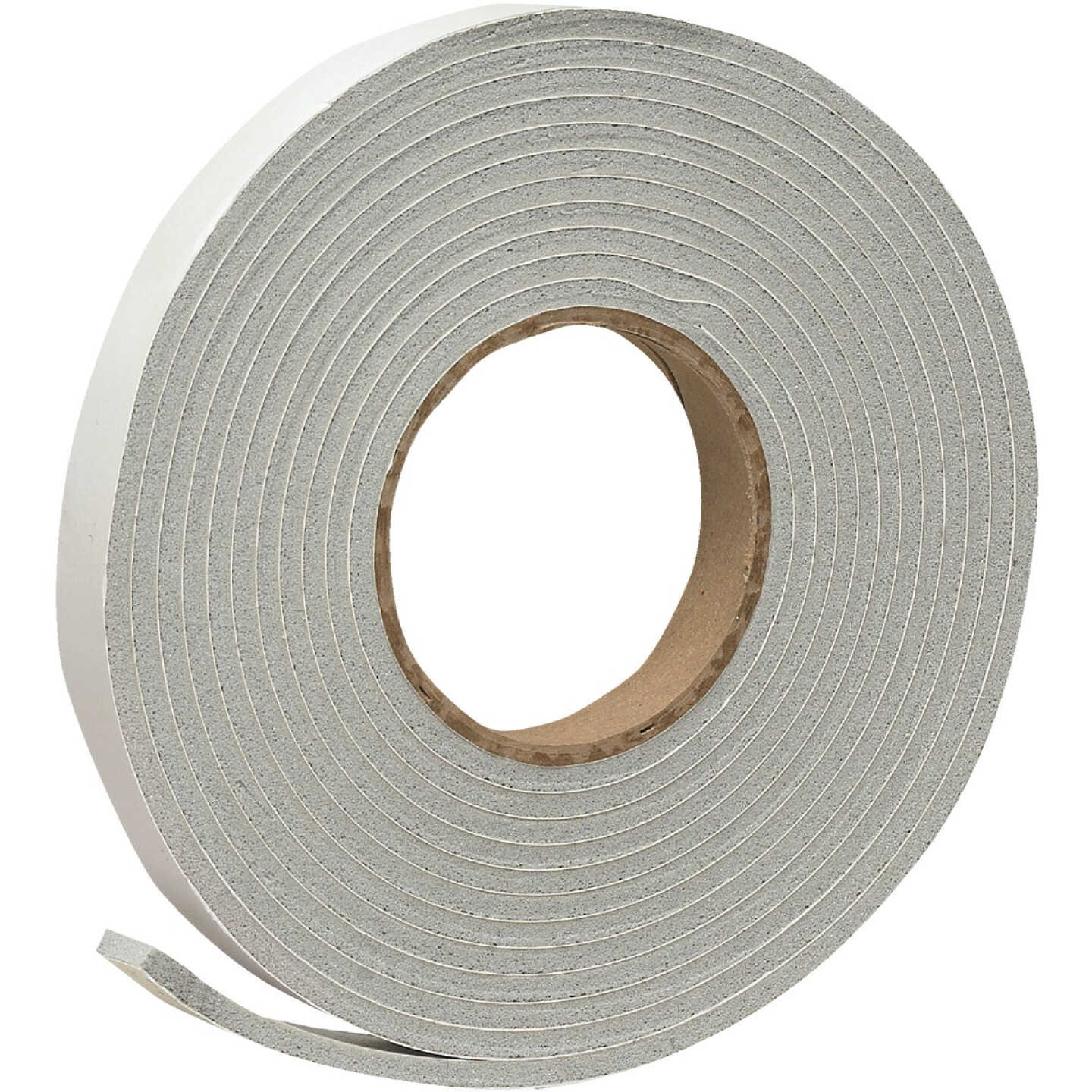 Frost King 3/4 In. Wide x 3/16 In. Thick x 17 Ft. Long Grey Vinyl Foam Weatherstrip Tape Image 1