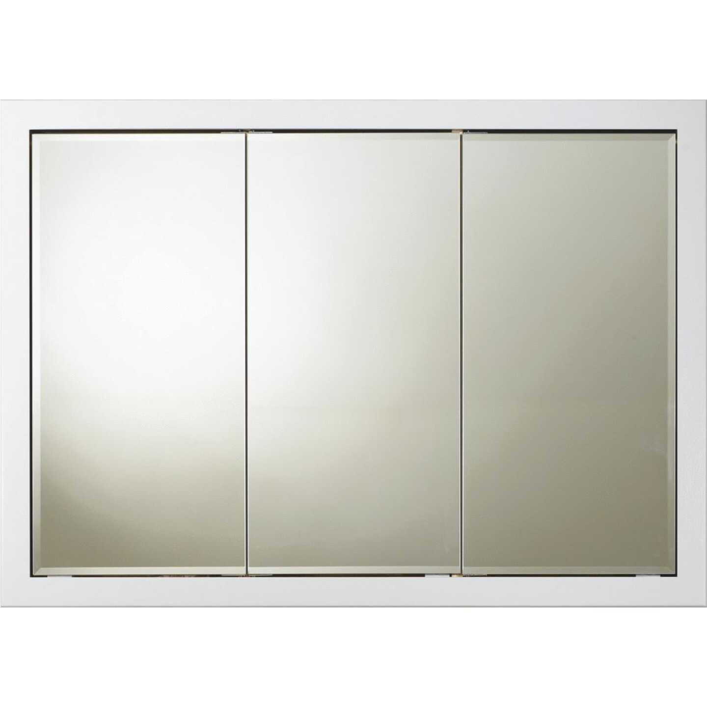 Bertch Osage White 46 In. W x 33 In. H x 4-1/4 In. D Tri-View Surface Mount Medicine Cabinet Image 1