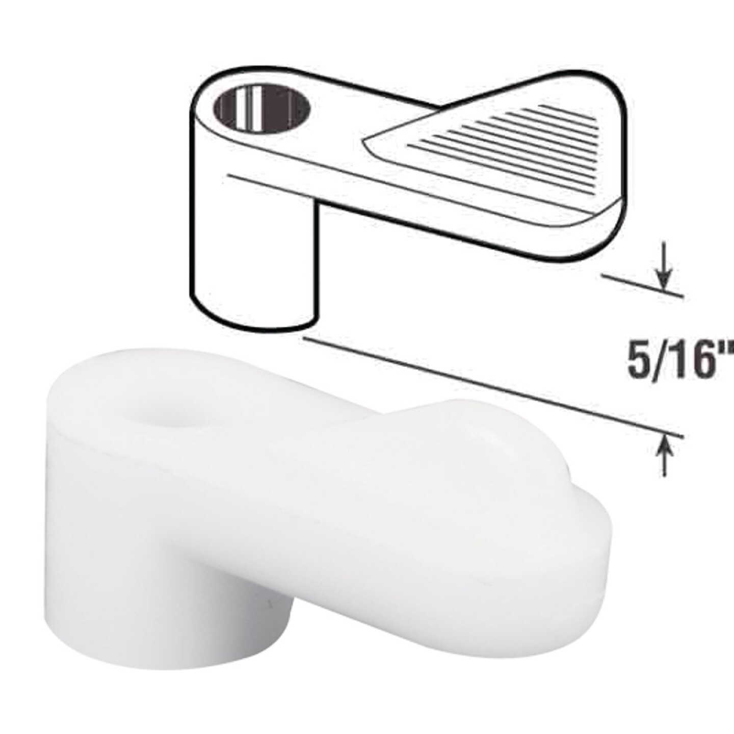 Prime-Line 5/16 In. White Swivel Plastic Screen Clips with Screws (12 Count) Image 1