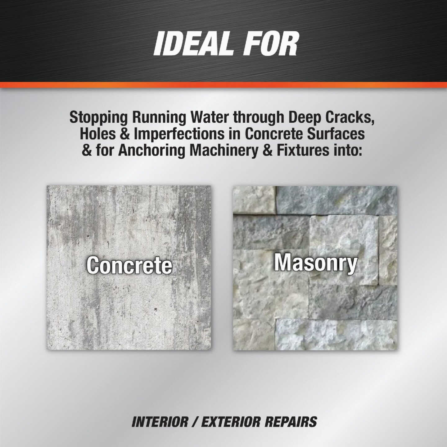 Dap 5 Lb. Quick Plug Hydraulic & Anchoring Cement, Gray Image 4