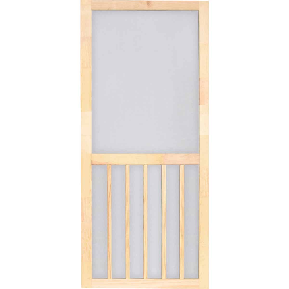 Screen Tight 5-Bar 36 In. W x 80 In. H x 1 In. Thick Natural Wood Screen Door Screen