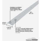 M-D Building Products 1-3/8 In. X 36 In. Polished Aluminum Carpet Trim with Screw Nails Image 2