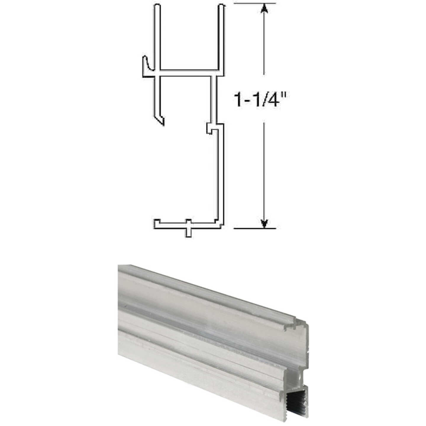 Prime-Line 1-1/4 In. x 72 In. Mill Triple Track Bottom Window Frame Image 1