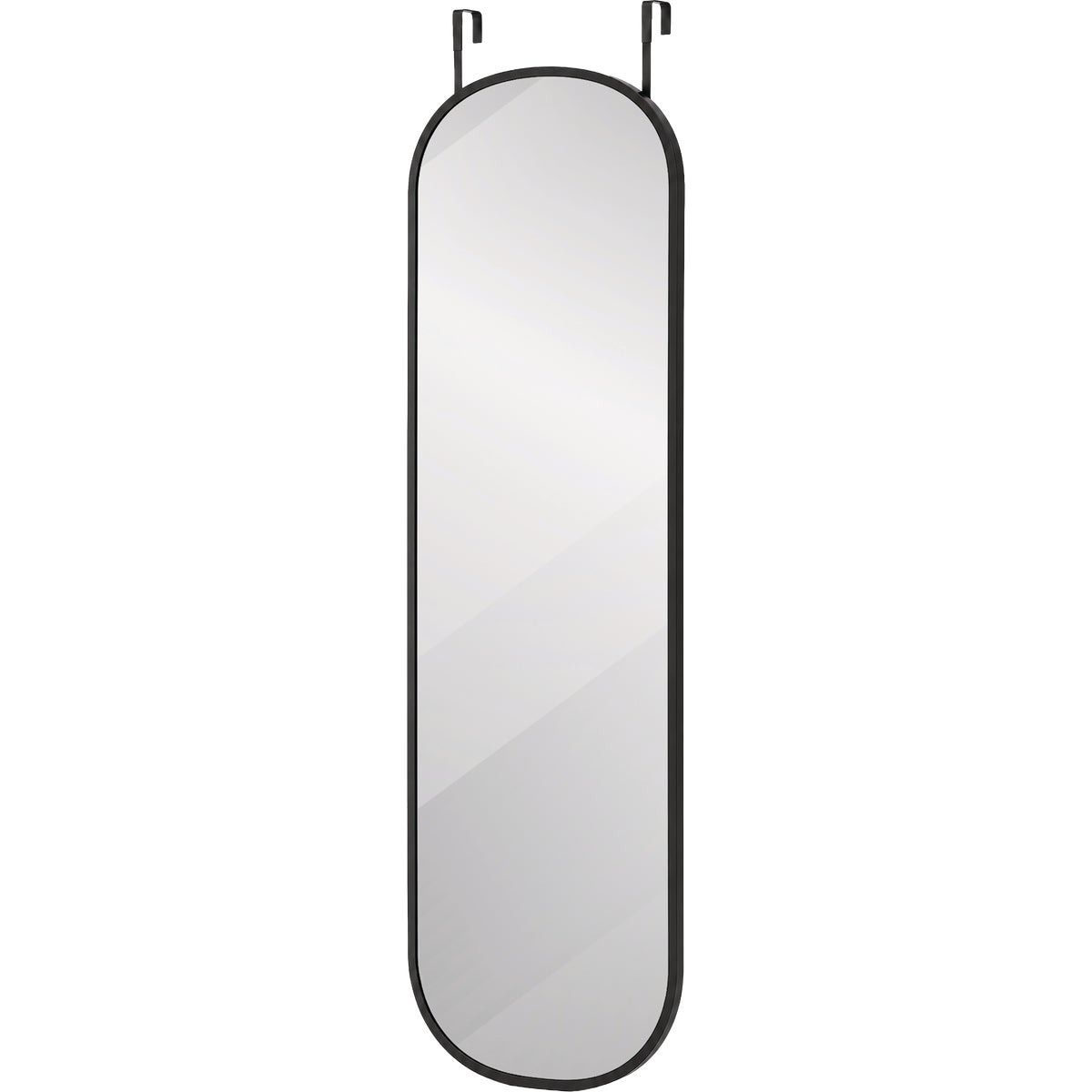 Renin Aberdeen Black 15 In. x 47 In. Capsule Over Door Vanity Mirror Image 3