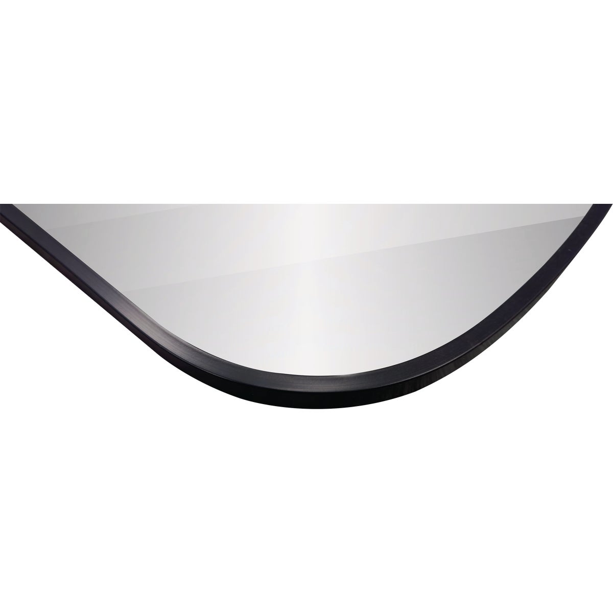 Renin Aberdeen Black 15 In. x 47 In. Capsule Over Door Vanity Mirror Image 4