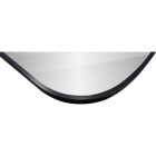 Renin Aberdeen Black 15 In. x 47 In. Capsule Over Door Vanity Mirror Image 4