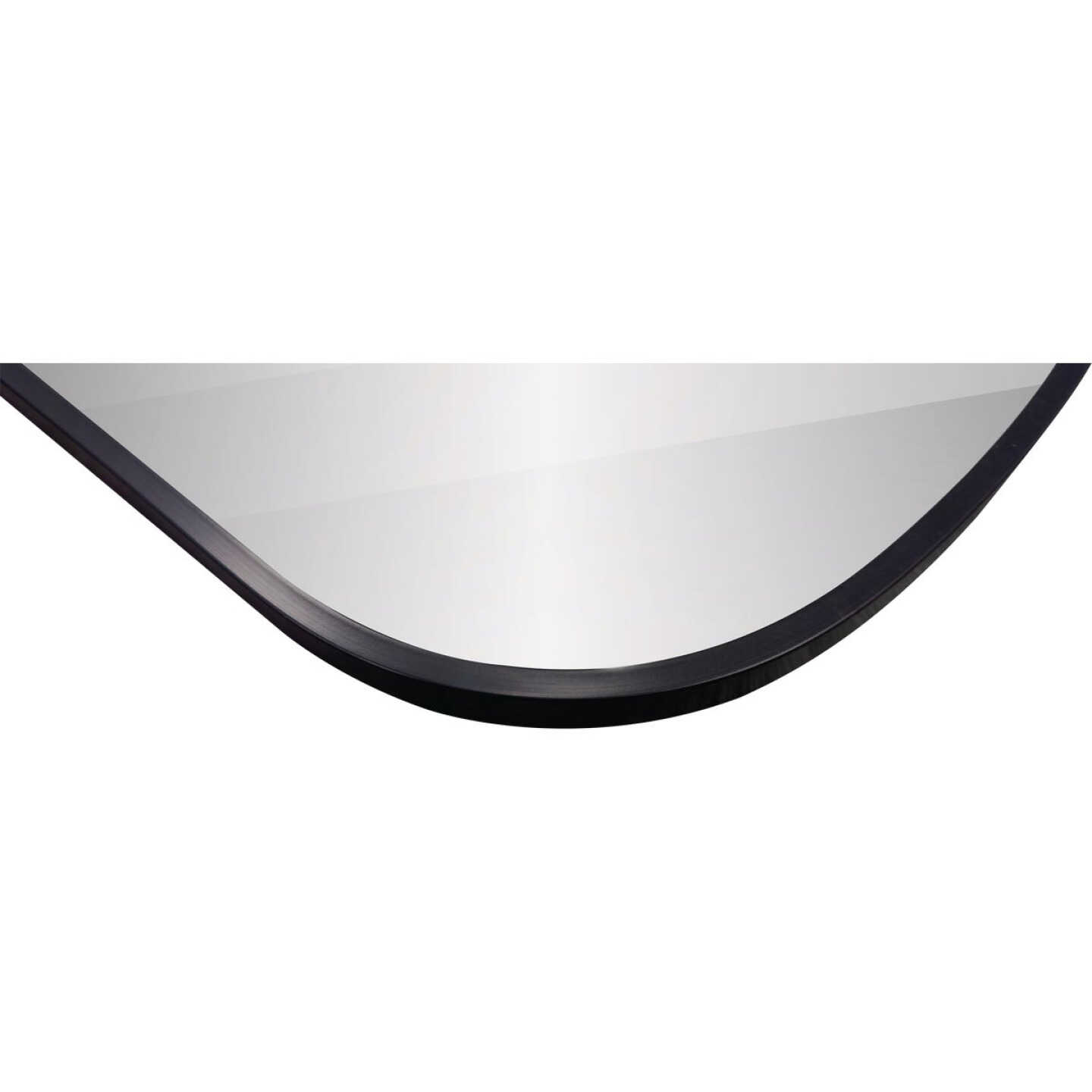Renin Aberdeen Black 15 In. x 47 In. Capsule Over Door Vanity Mirror Image 4