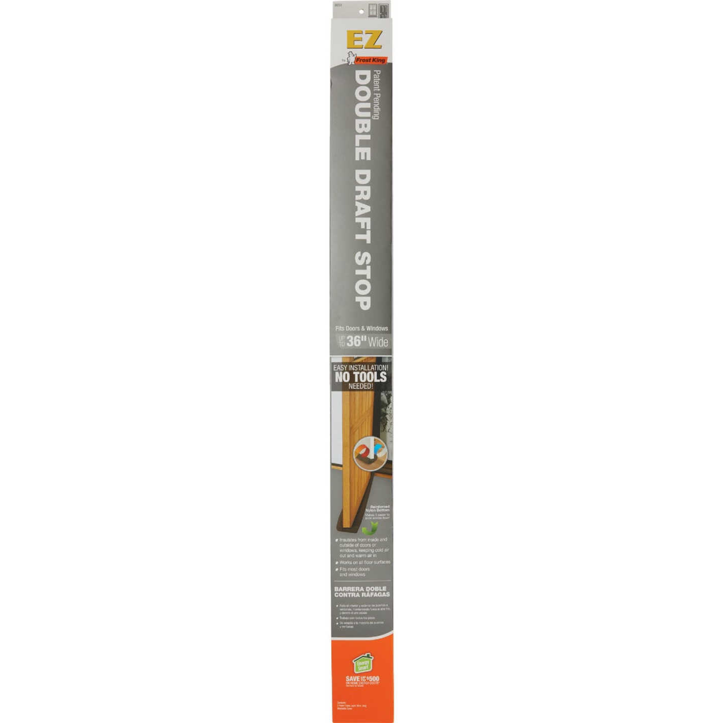 Frost King 36 In. Brown Draft Stop Cloth Seal Image 3