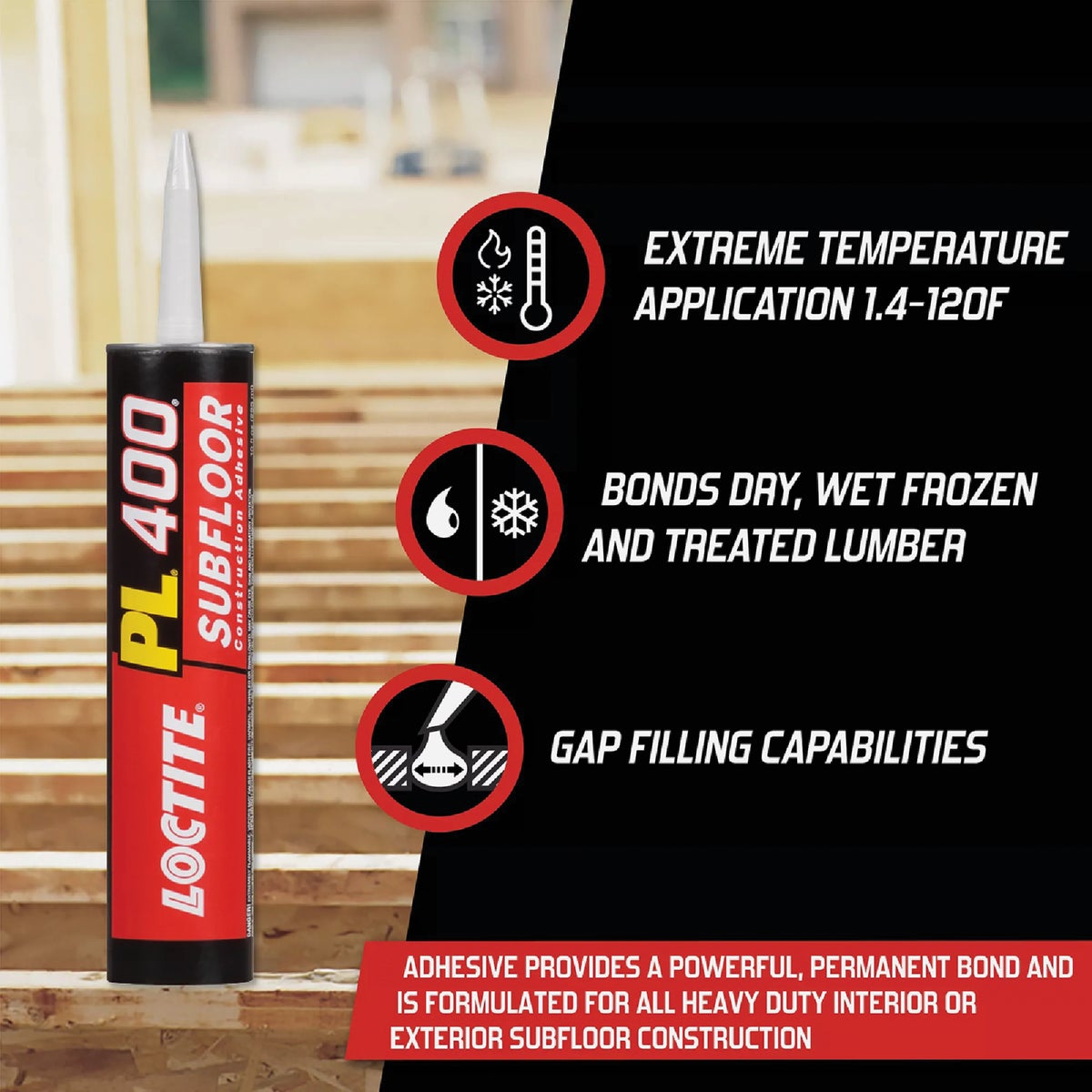 LOCTITE PL 400 10 Oz. VOC Subfloor Adhesive Image 3
