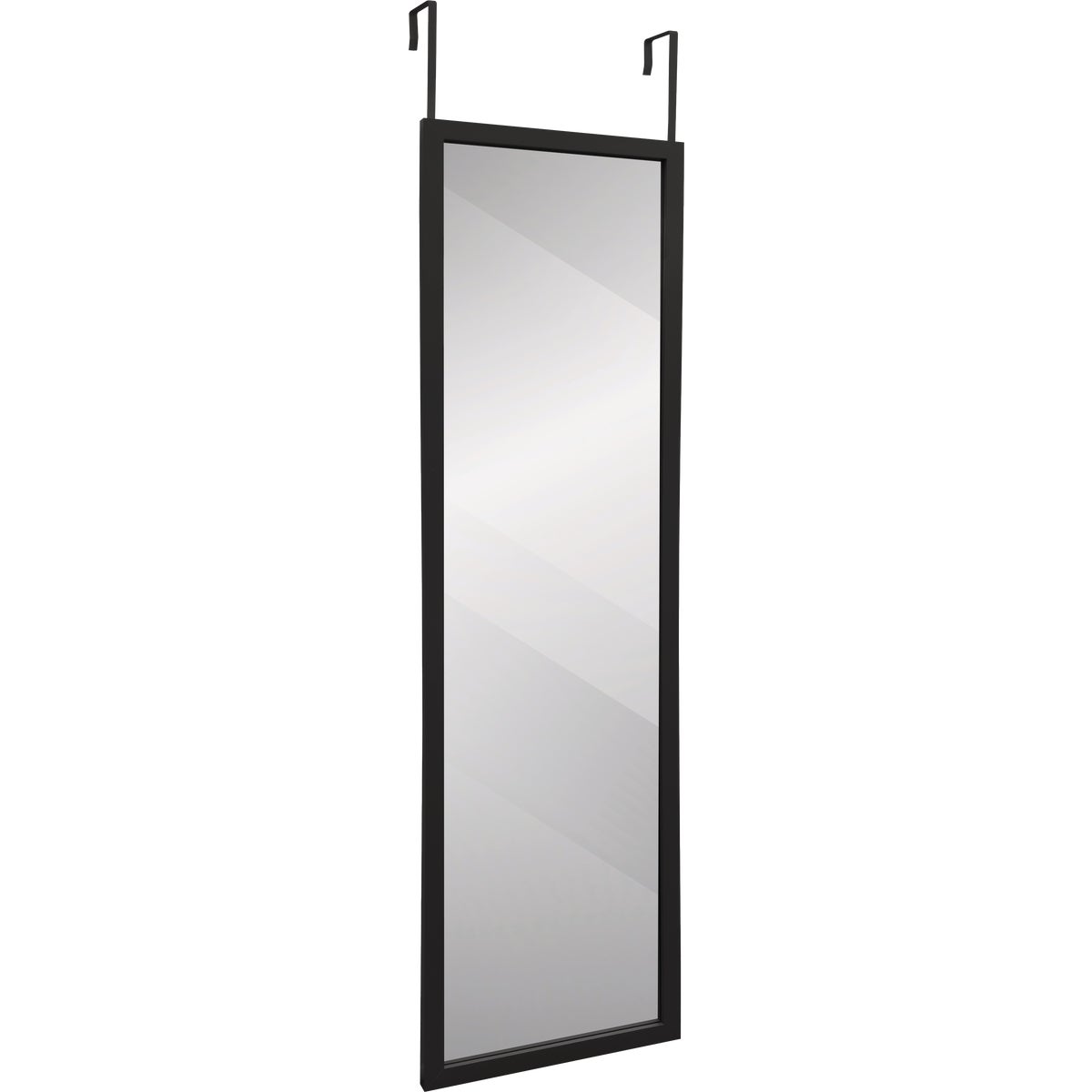 Renin Davis Rectangle Black 13 In. x 49 In. Over Door Vanity Mirror Image 5