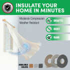 Frost King 3/8 In. W x 3/16 In. T x 17 Ft. L Charcoal Vinyl Foam Weatherstrip Tape Image 4