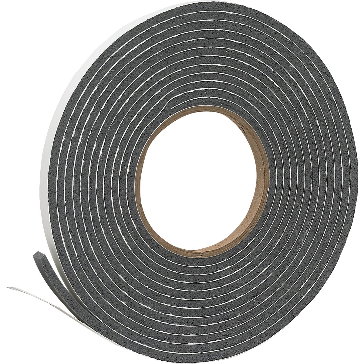 Frost King 3/8 In. W x 3/16 In. T x 17 Ft. L Charcoal Vinyl Foam Weatherstrip Tape