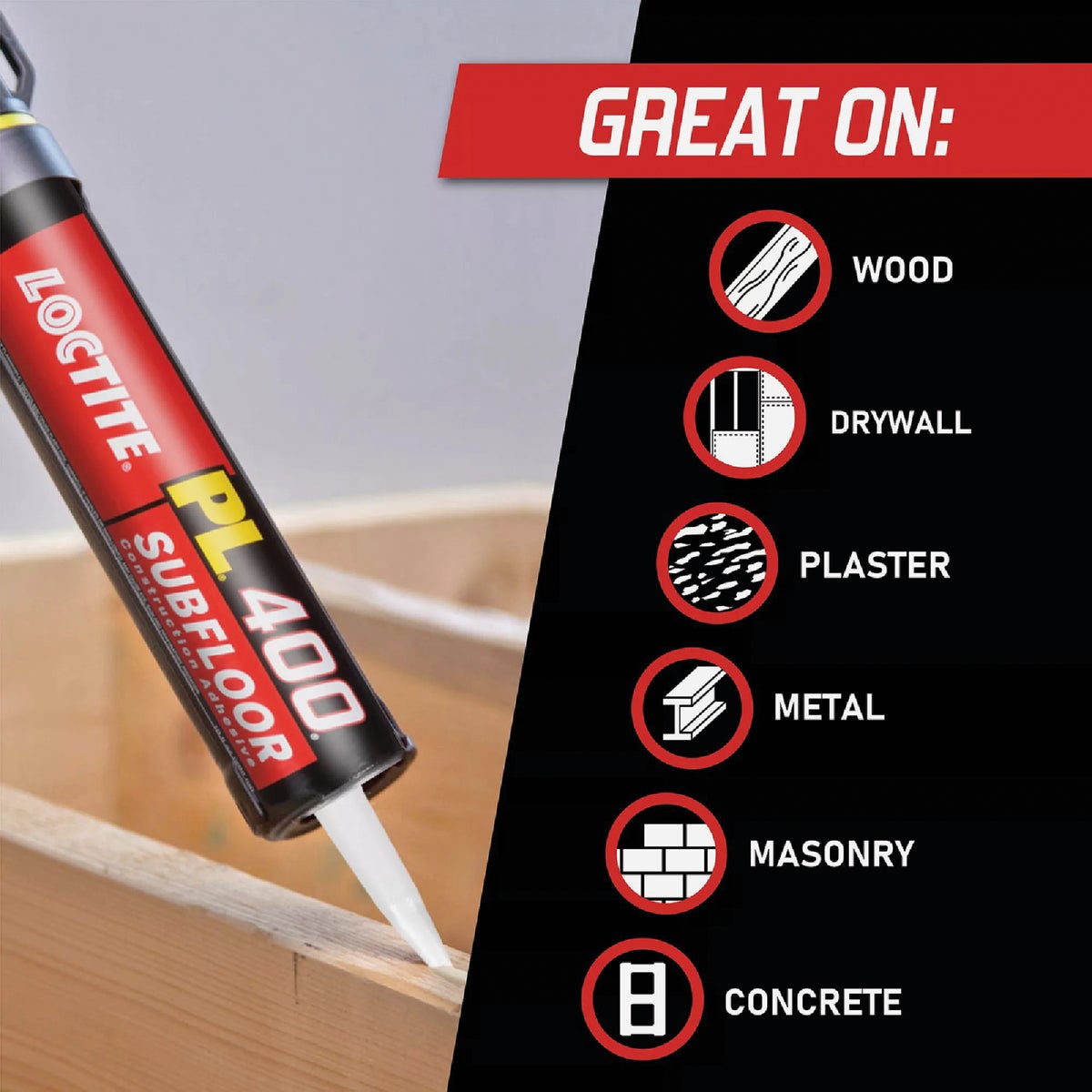 LOCTITE PL 400 28 Oz. VOC Subfloor Adhesive Image 4