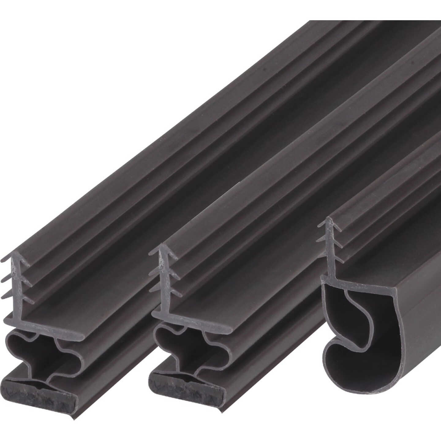 M-D Building Products 81 In. Brown Vinyl with Magnetic Strip Top and Sides Door Seal Kit for Steel Doors Image 5