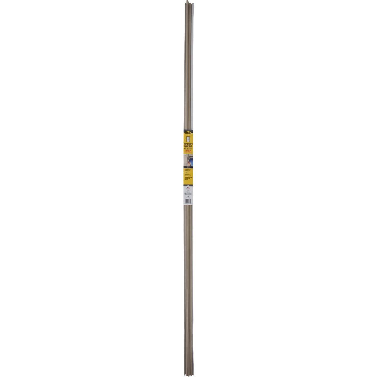 M-D Building Products 81 In. Beige Vinyl with Magnetic Strip Top and Sides Door Seal Kit for Steel Doors Image 4