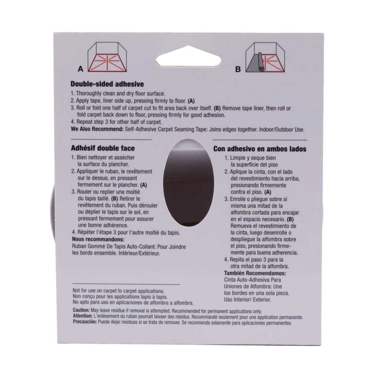 Duck Heavy Traffic 1.5 In. x 42 Ft. Indoor Carpet Tape Image 5