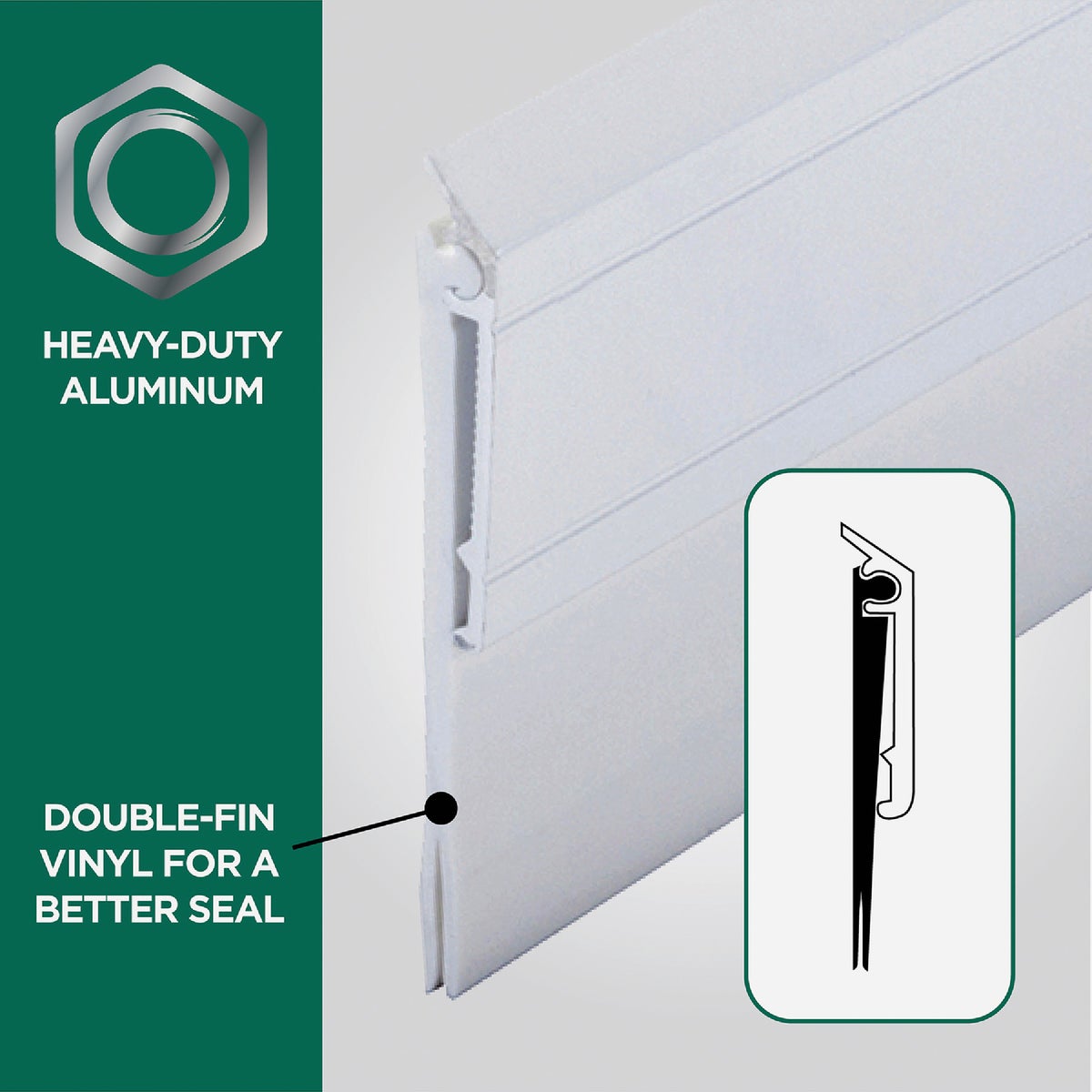 M-D Building Products 0.25 In. 36 In. White Door Sweep Image 4