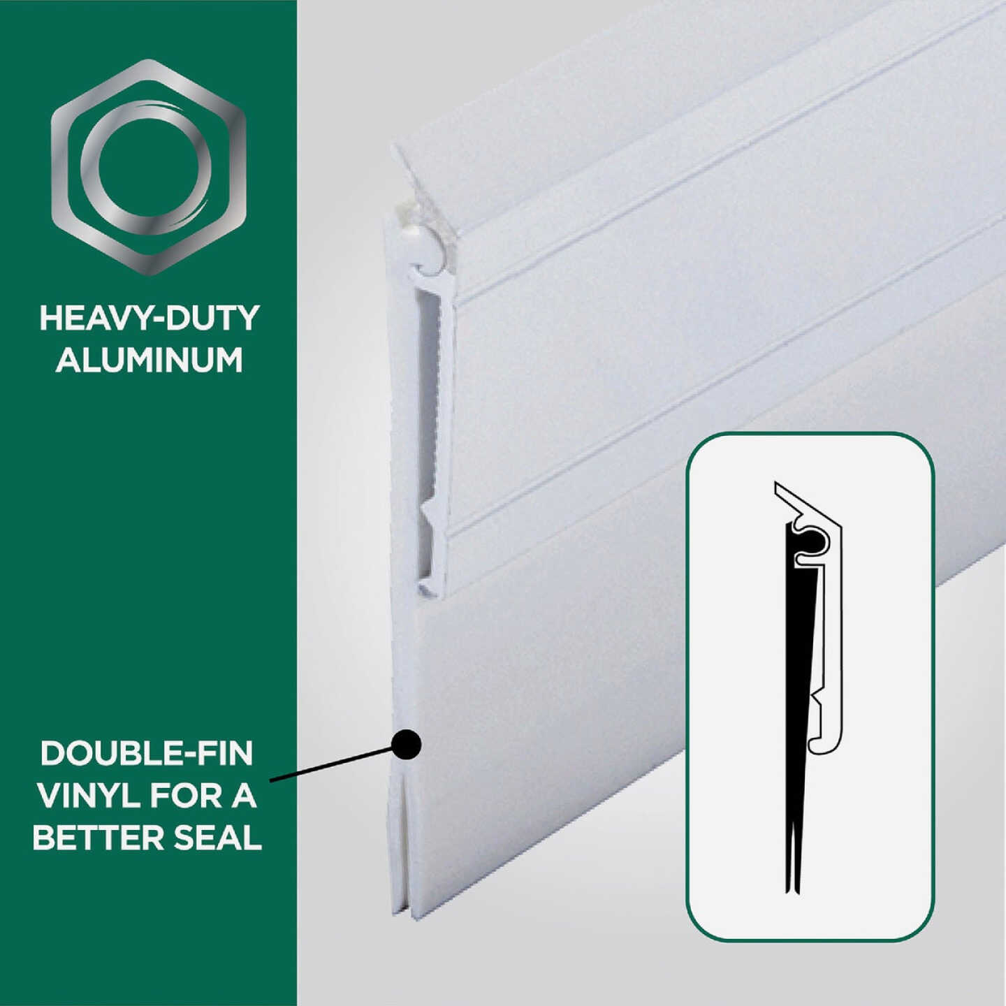 M-D Building Products 0.25 In. 36 In. White Door Sweep Image 4