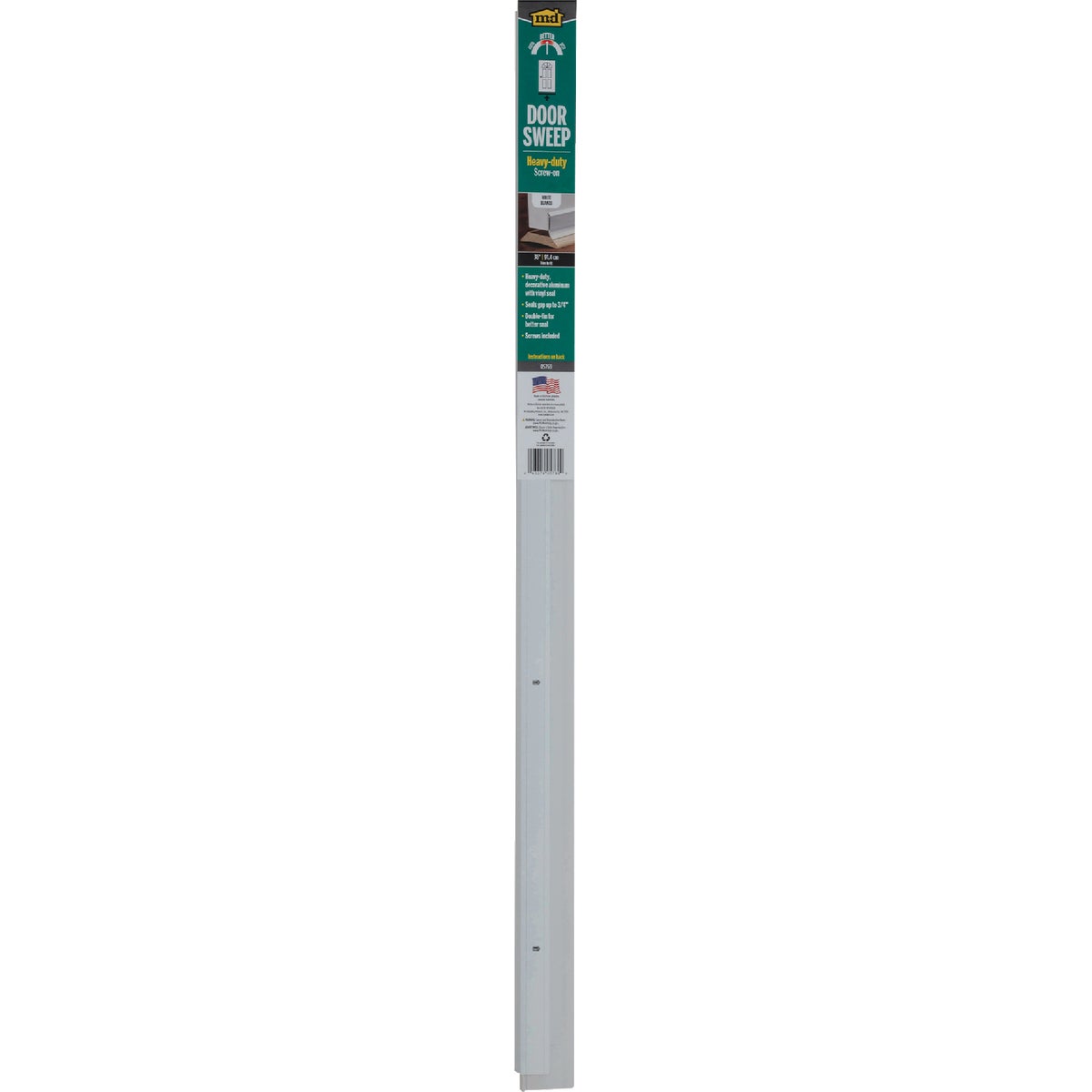 M-D Building Products 0.25 In. 36 In. White Door Sweep Image 7