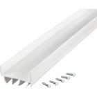 M-D Building Products 2 In. W. x 1.125 In. H. x 36 In. L. Vinyl White Door Bottom Image 7