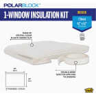 M-D Building Products Polar Block 42 In. x 62 In. Clear Plastic Window Insulation Kit Image 2