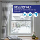 M-D Building Products Polar Block 84 In. x 110 In. Clear Plastic Large Patio Window Insulation Kit Image 3
