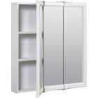 Zenith Zenna Home White 24 In. W x 28 In. H x 4.5 In. D Tri-View Surface Mount Medicine Cabinet Image 4