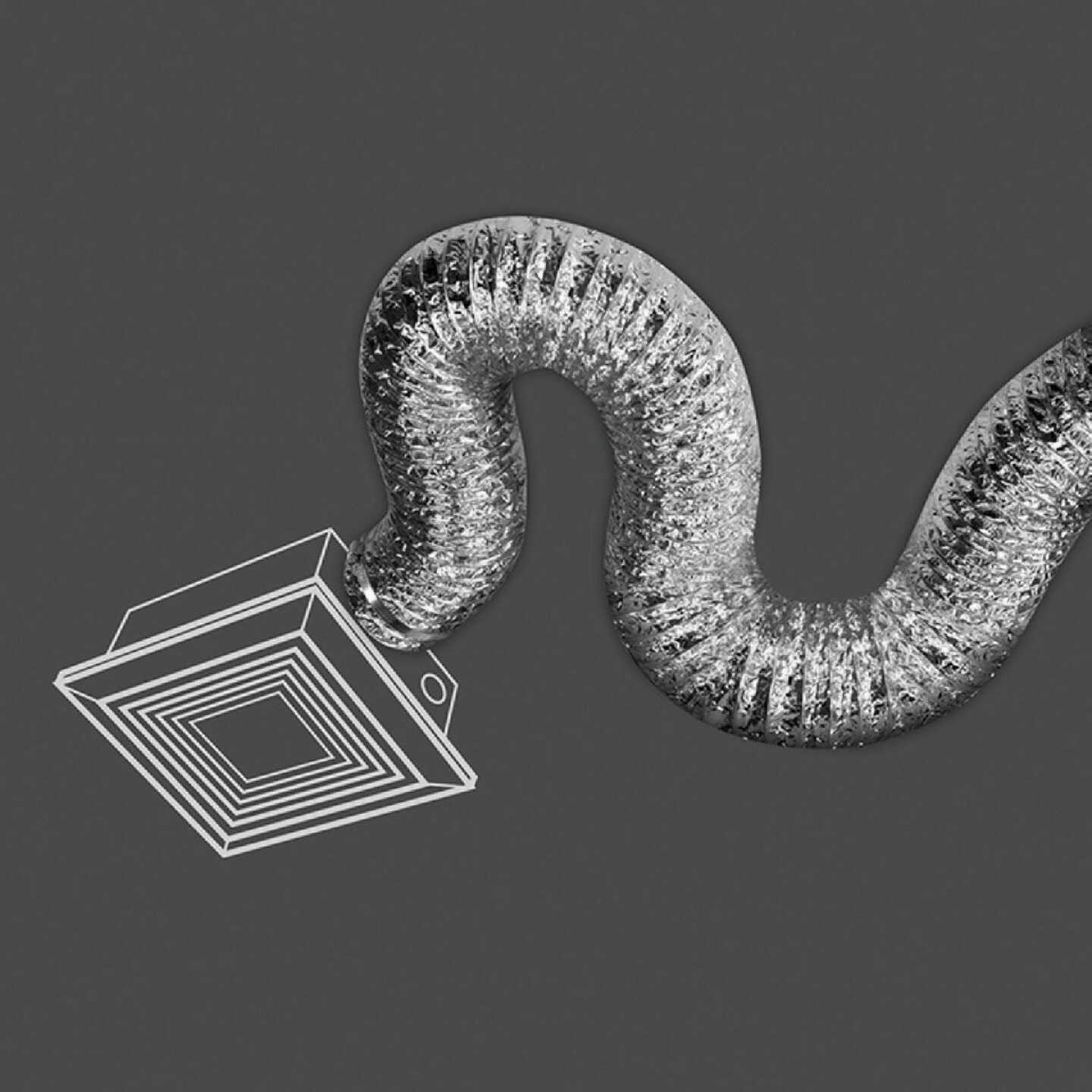 Dundas Jafine 6 In. Dia x 25 Ft. L UL 181 Listed Aluminum Foil Flexible Ducting Image 2