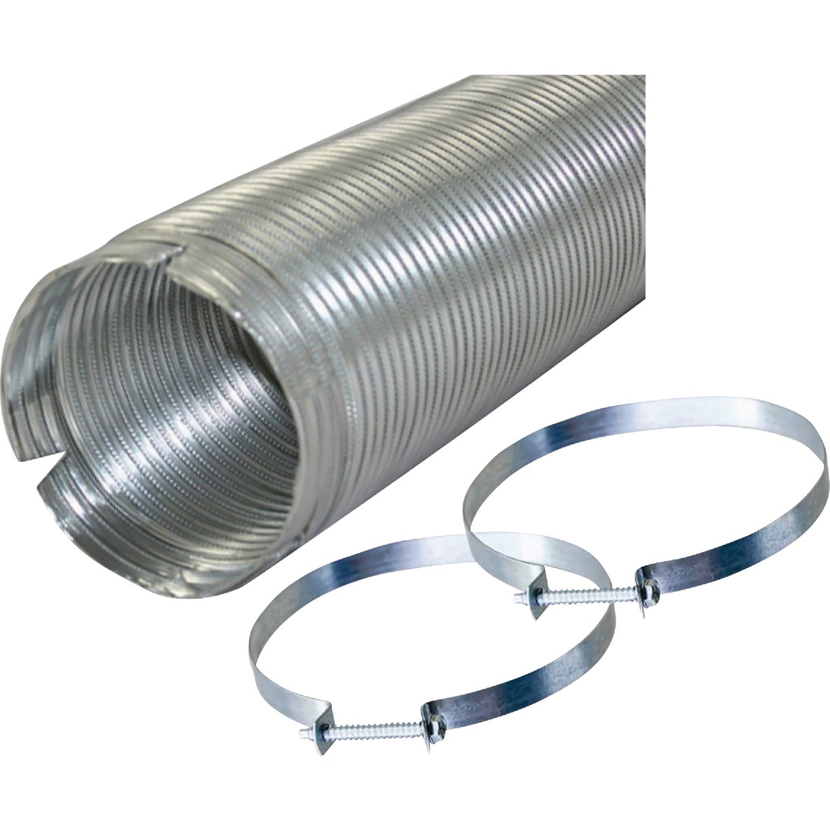 Builders Best V430 Readi-Pipe 4 In. x 8 Ft. All-Metal Flexible Dryer Duct Image 2