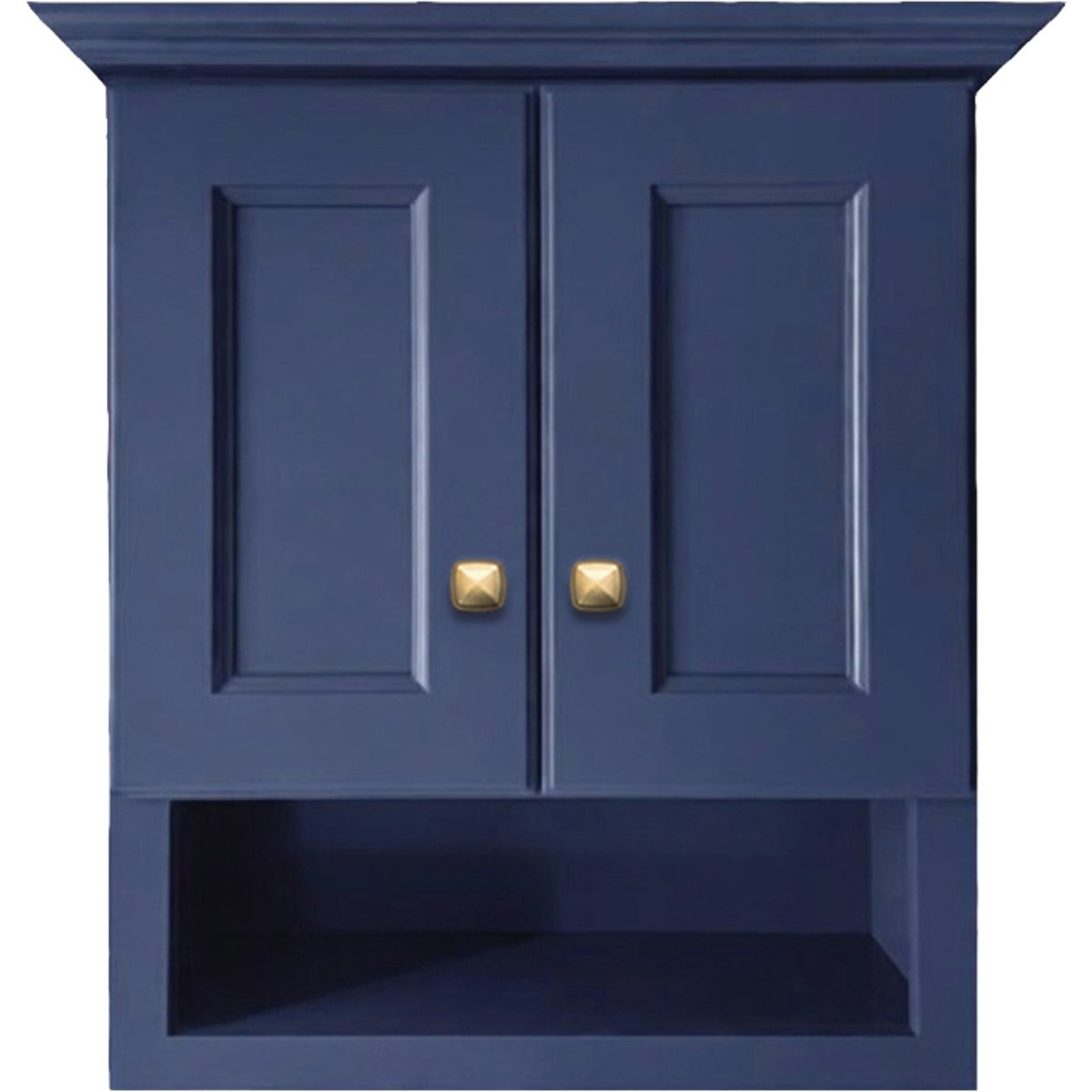 GHI Cabinets Sonona Blue 21 In. W x 26 In. H Over-the-Toilet Cabinet, 2 Door