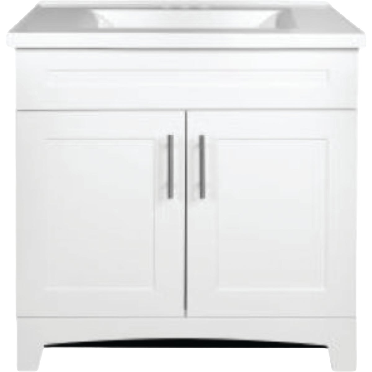 Royal Cabinets White 31 In. W x 19 In. D x 36 In. H Vanity with White Cultured Marble Top