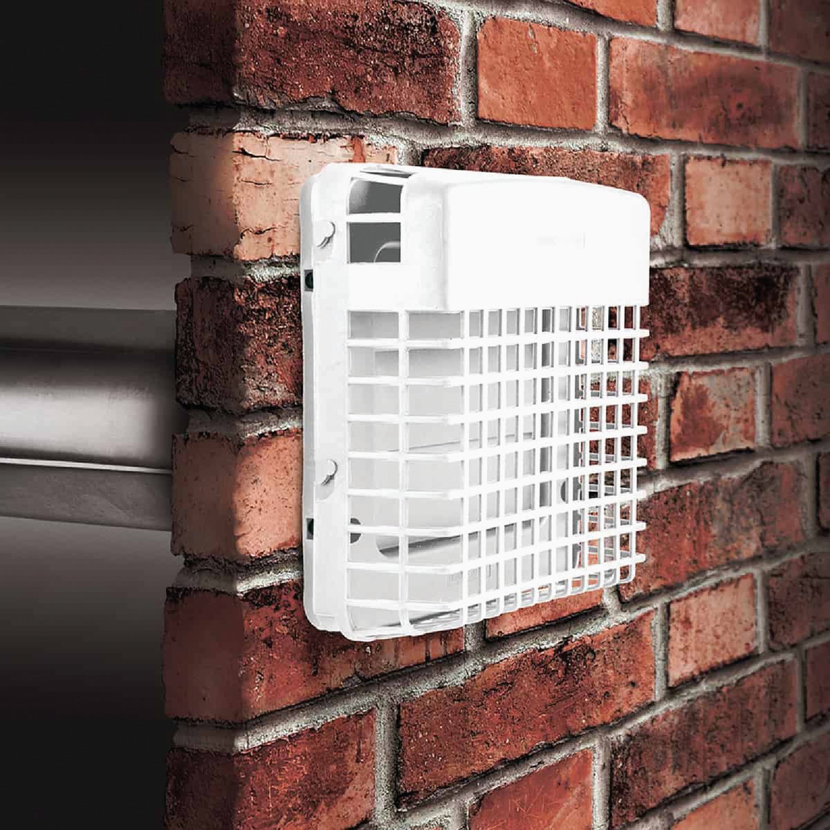 Dundas Jafine ProGard 4 In. White Plastic Dryer Vent Hood Kit Image 2