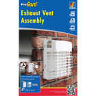 Dundas Jafine ProGard 4 In. White Plastic Dryer Vent Hood Kit Image 1