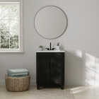 Zenna Home Wallowa Pine 24 In. W x 34 In. H x 18 In. D Vanity with White Cultured Marble Top Image 3