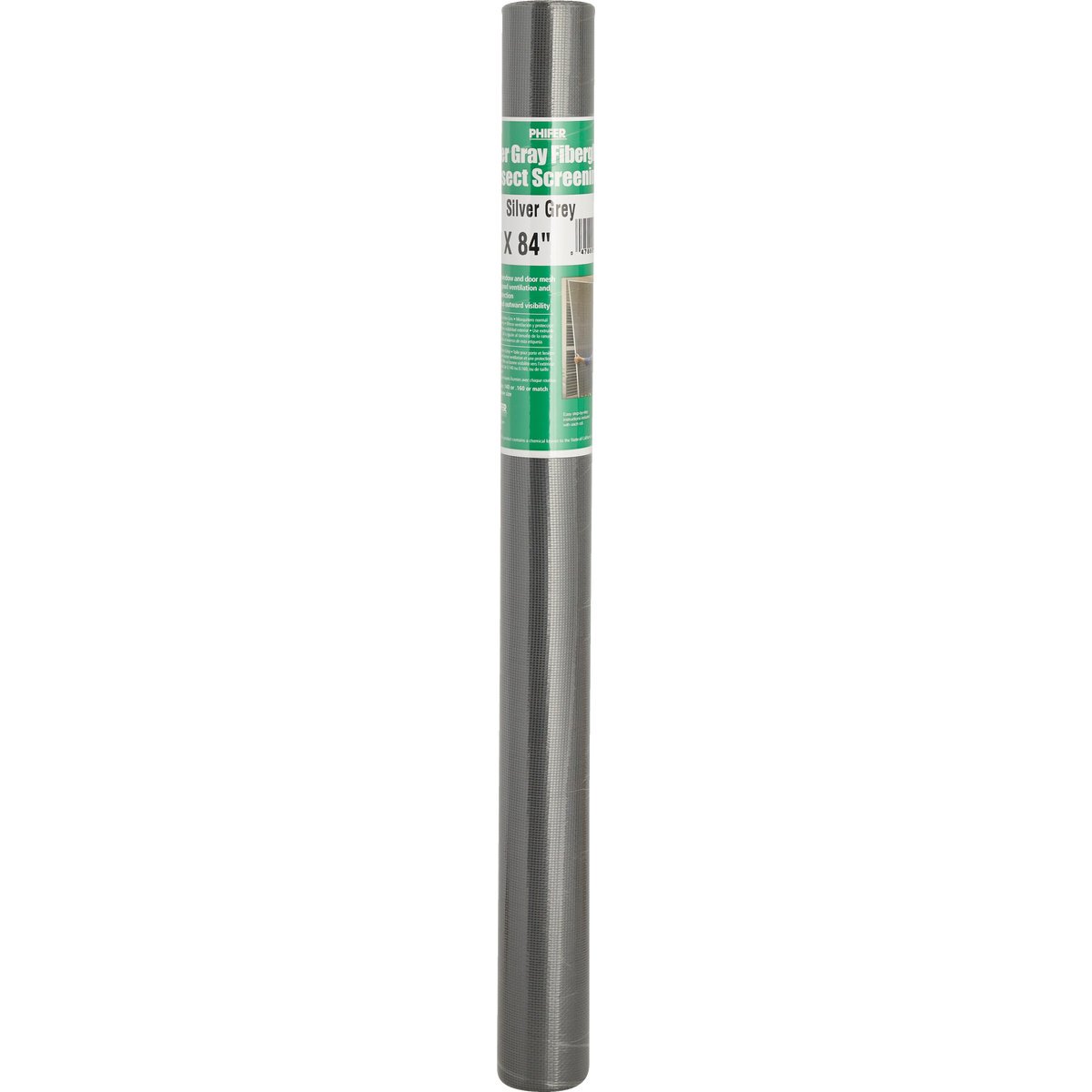 Phifer 24 In. x 84 In. Gray Fiberglass Screen Cloth Ready Rolls Image 2