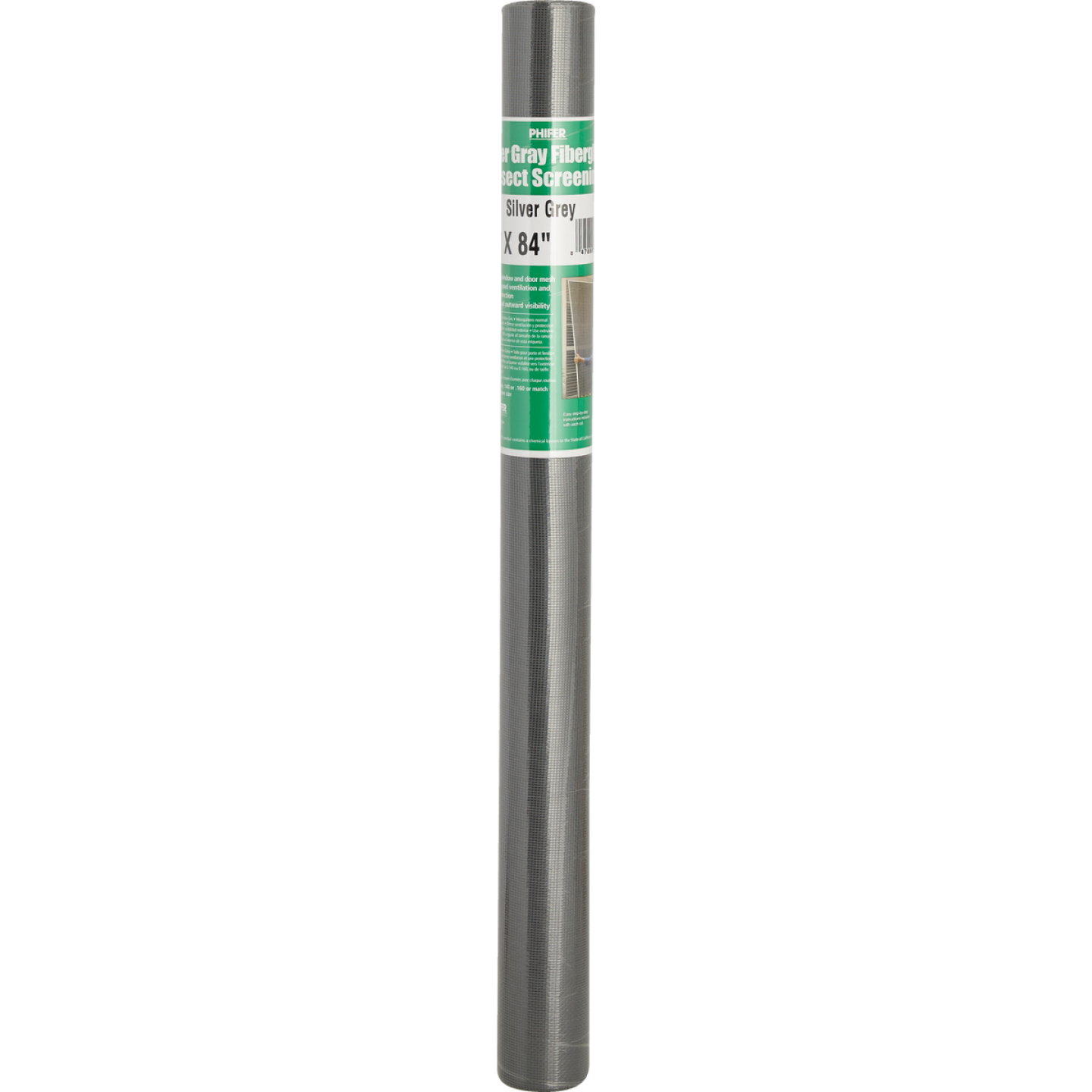 Phifer 24 In. x 84 In. Gray Fiberglass Screen Cloth Ready Rolls Image 2